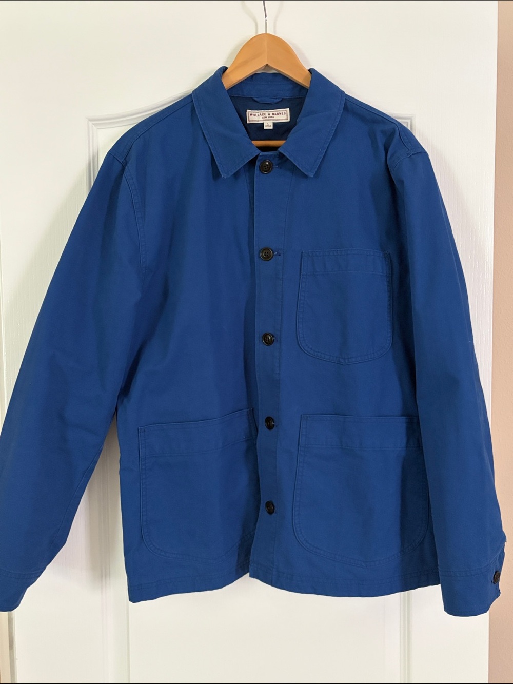 Wallace & Barnes Men's Royal Blue Lightweight Shirt Jacket